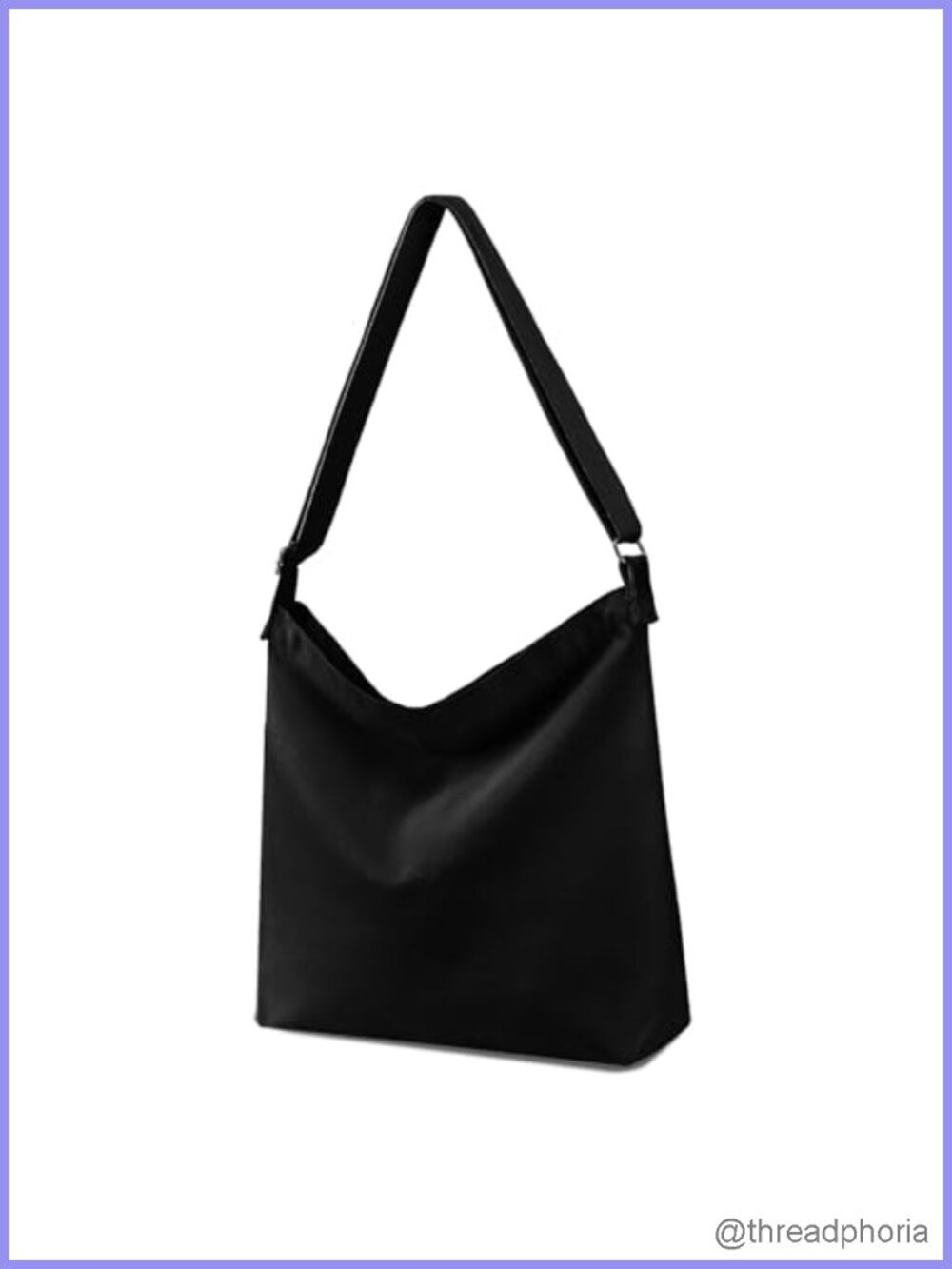 Large Canvas Crossbody Tote Handbag Hobo Shoulder Bag DIY Craft Gift